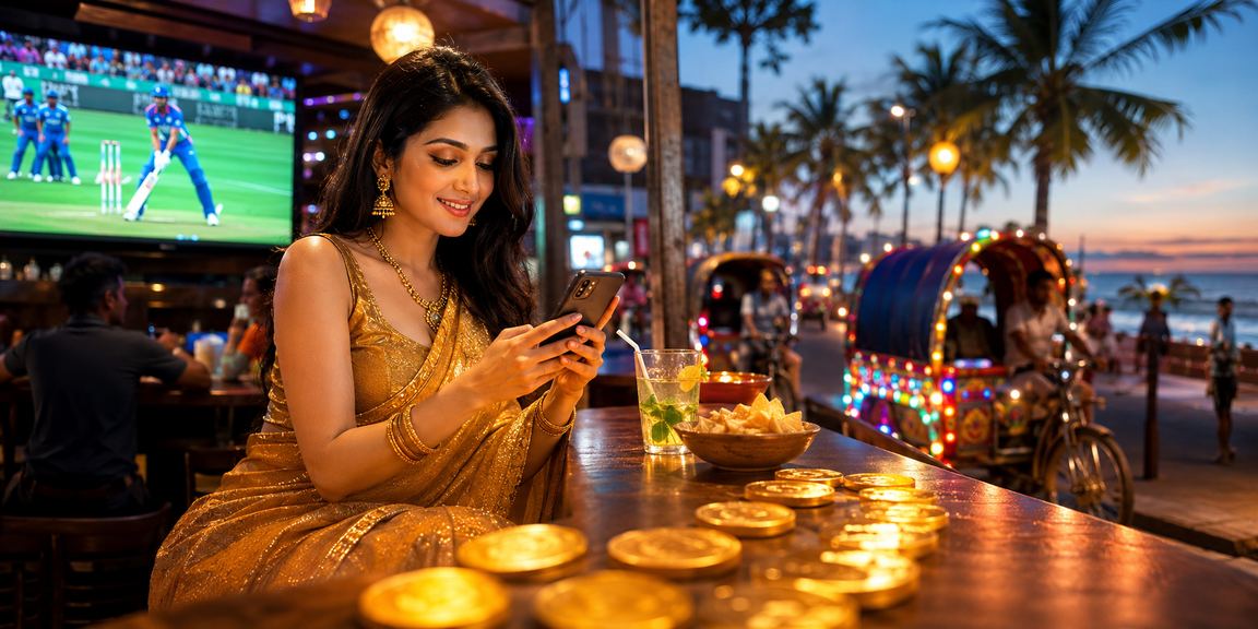 ঢাকায় শাড়ি পরিহিতা নারীর ক্রিকেট বেটিংয়ের উৎসাহমুখর ও আধুনিক পরিবেশ