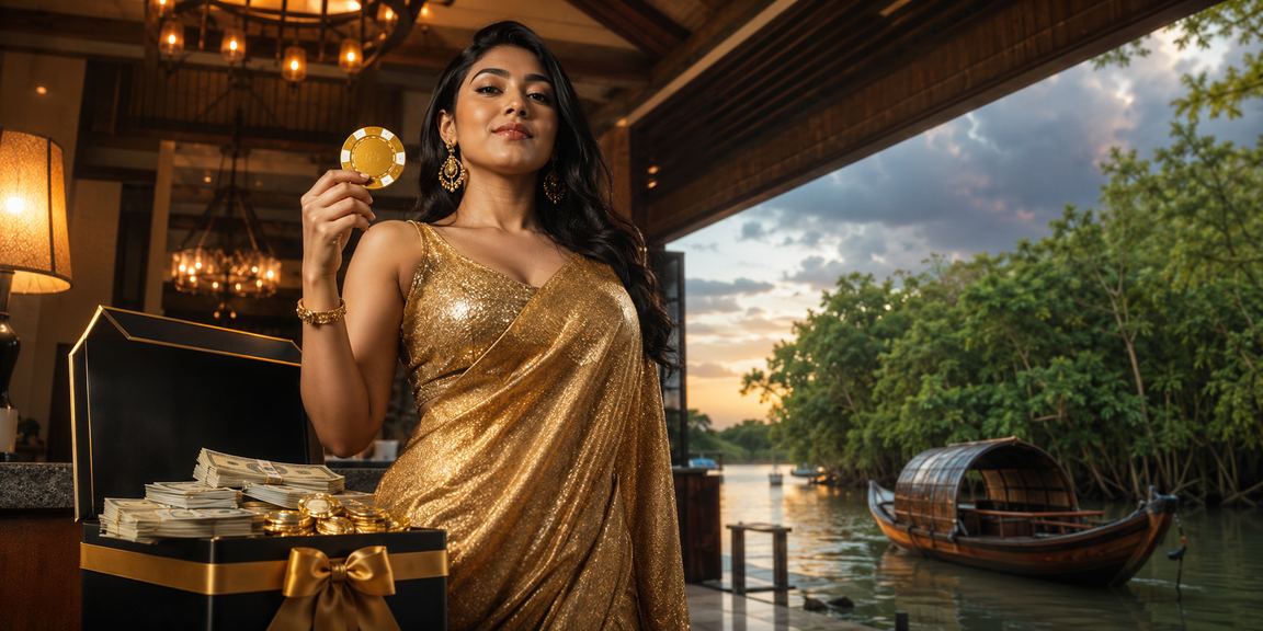 সুন্দরবনের সবুজ পটভূমিতে ভিআইপি বোনাসপ্রাপ্ত বাংলাদেশি মডেলের প্রসন্ন চেহারা